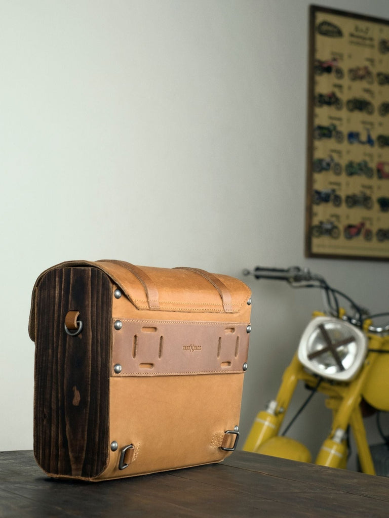 Trip Machine Heritage Pannier (Vintage Tan)– Moto Central