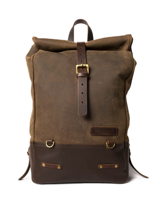 Trip Machine Backpack Pannier Classic Roll Top (Tobacco)