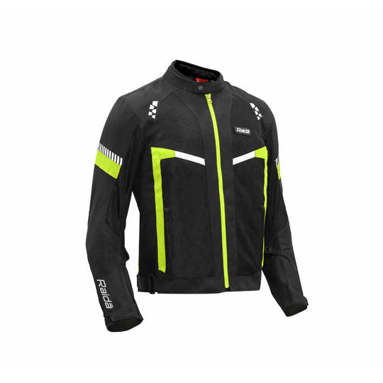 Raida BOLT Motorcycle Riding Jacket (Black Hiviz)