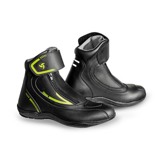 Raida Tourer Motorcycle Boots Black Hi Viz