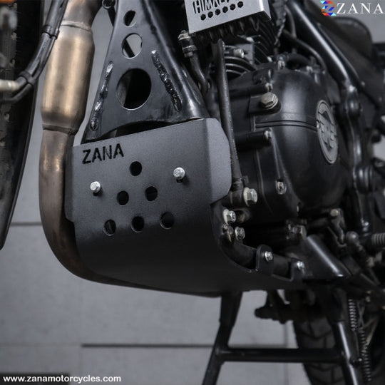 ZANA NEW BASH PLATE FOR SCRAM 411 HIMALAYAN BS6 (2021-22) BLACK (ZI-8221)