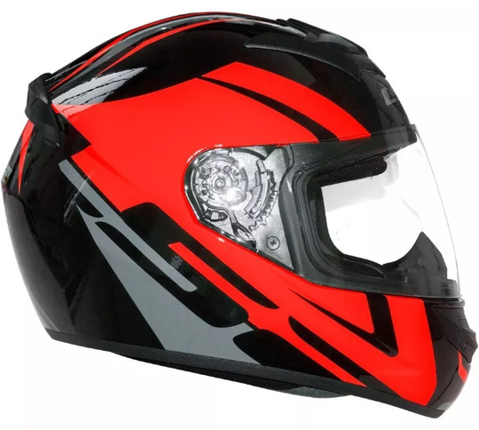 LS2 FF 352 Tour Matt Black Grey Red Helmet