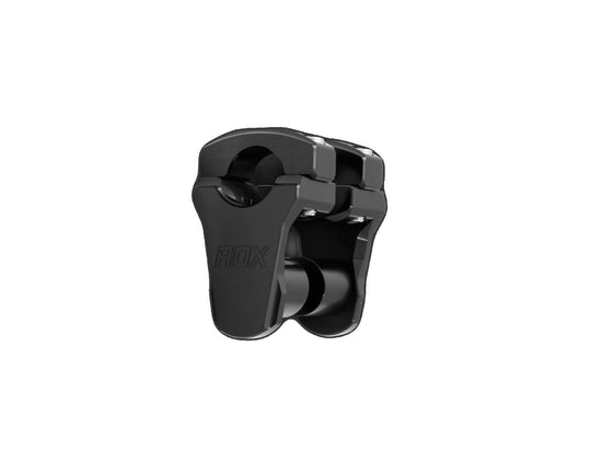 Rox Pivoting Handlebar Risers 44mm Rise, 26mm Handlebar Anodized Black (3R-P2PPL390)