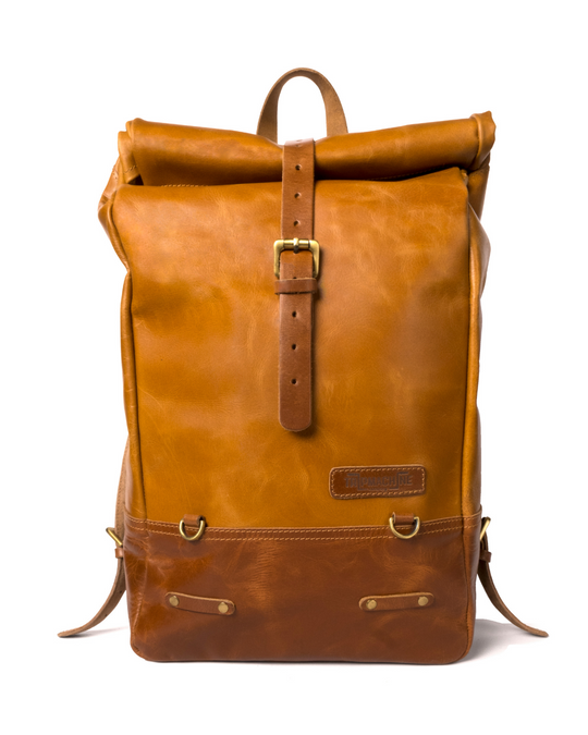 Trip Machine Backpack Pannier Classic Roll Top (Vintage Tan)