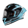 SMK Stellar Sports Adox Matt Blue White Black (MA512) Helmet