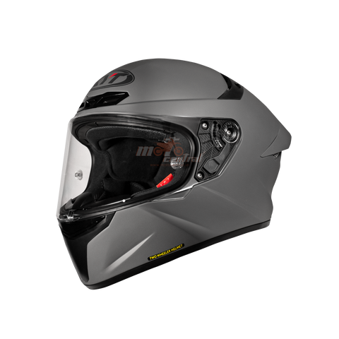 KYT TT Course Plain Matt Grey Helmet