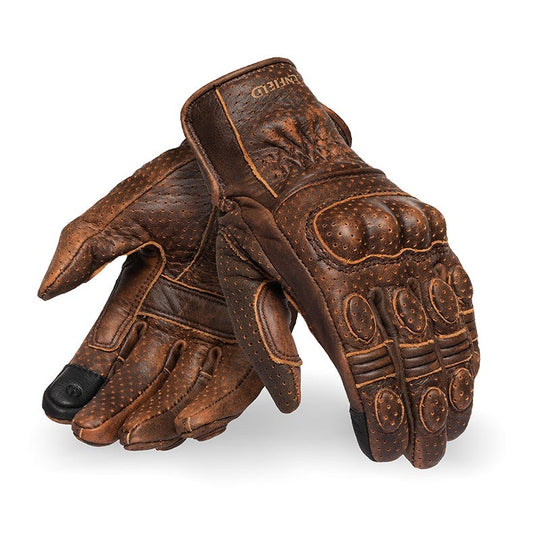 Royal Enfield Vintage Womens Riding Gloves (Brown)