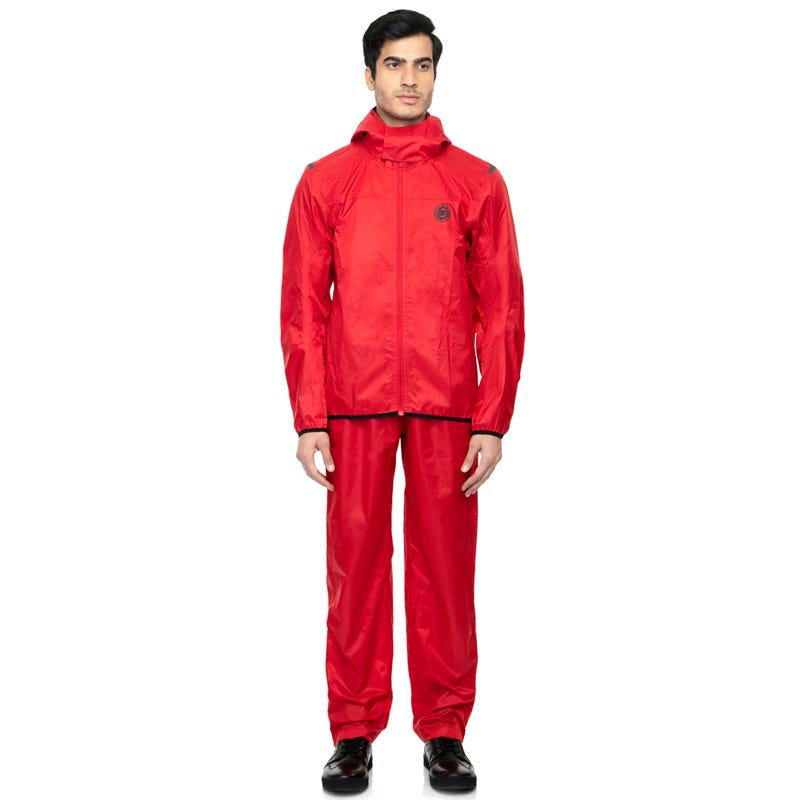 Royal Enfield Monsoon Rain Suit (Red)