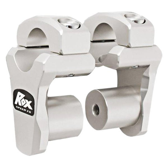 Rox Pivoting Handlebar Risers 44mm Rise, 28.5mm Handlebar  Anodized Aluminum (3R-P2PPL)