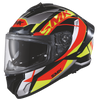 SMK Typhoon Style Gloss Black Red Yellow (GL234) Helmet
