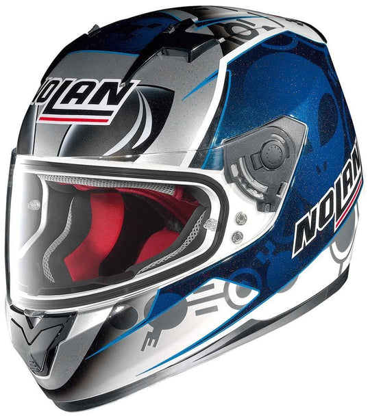 Nolan N64 Gemini Replica 68 E Bastianni Metal White Helmet