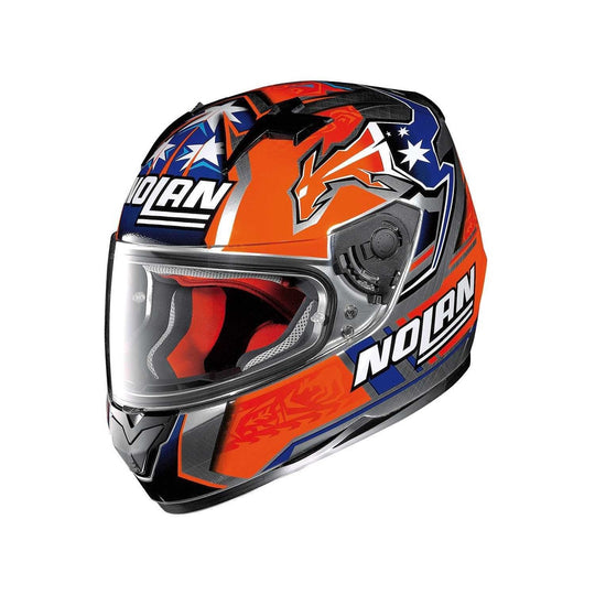 Nolan N64 Gemini Replica C Stoner Suzuka 72 Helmet Scratched Chrome