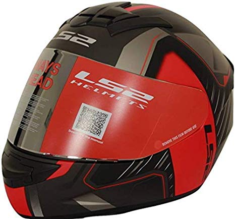 LS2 FF 352 Gold Matt Black Red Helmet, Full Face Helmets, LS2 Helmets, Moto Central