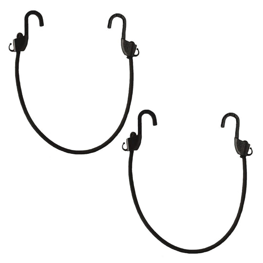 MOTOTECH Grappler Bungee Tie Down 24 inches Black 8mm Pack of 2