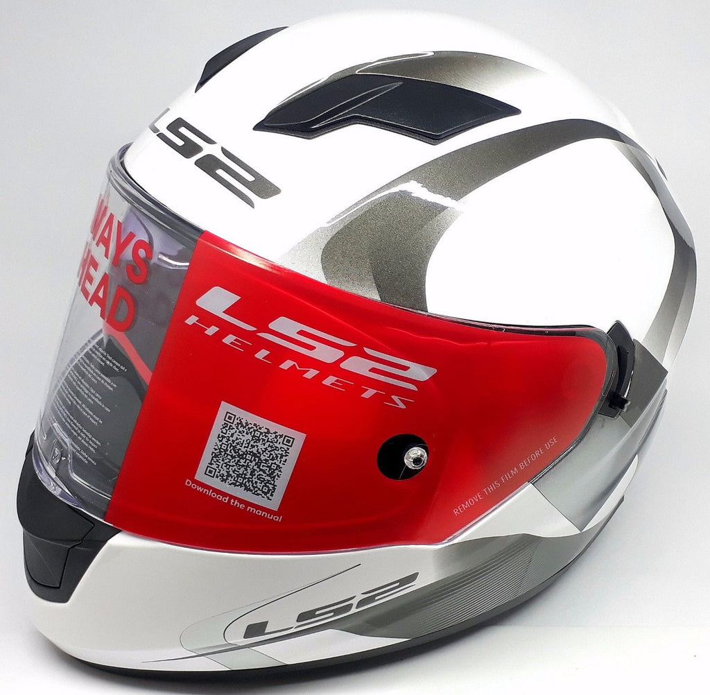 LS2 FF320 VELVET Matt White Grey Black Helmet