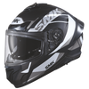 SMK Typhoon Style Gloss Black Grey (GL266) Helmet