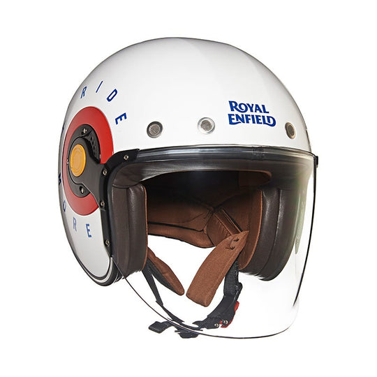 Royal Enfield Spirit Leavehome Gloss White Helmet