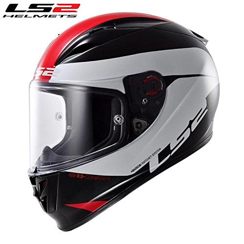 LS2 FF323 R Comet Gloss Black Red Helmet