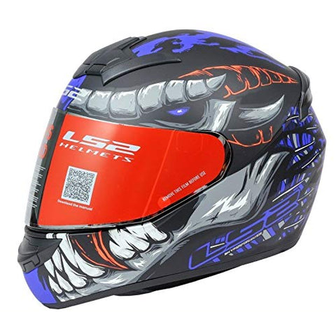 LS2 FF352 FLY Demon Matt Black Blue Helmet