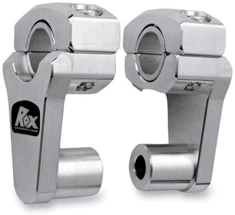 Rox Pivoting Handlebar Risers 51mm Rise, 28.5mm Handlebar Anodized Aluminum (1R-P2PPA)