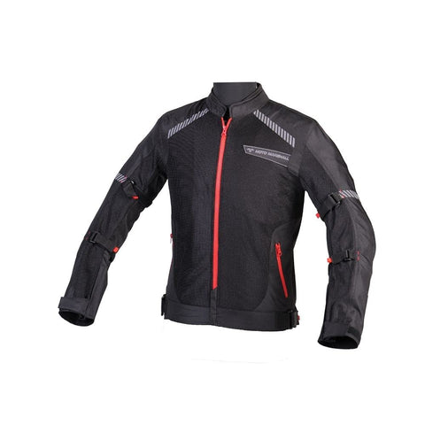 Moto Marshall Valor 2.0 All Weather Riding Jacket (Black Red)