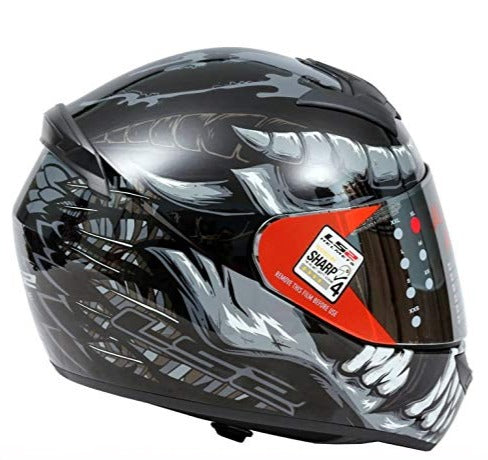 ls2 demon helmet LS2 FF352 FLY Demon Matt Black Grey Helmet– Moto Central