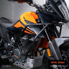 ZANA CRASH GUARD WITH SLIDER TEXTURE MATT BLACK KTM 250 / 390 / 390 X ADV (ZI-7013)