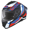 SMK Typhoon Style Matt Black Red Blue (MA235) Helmet
