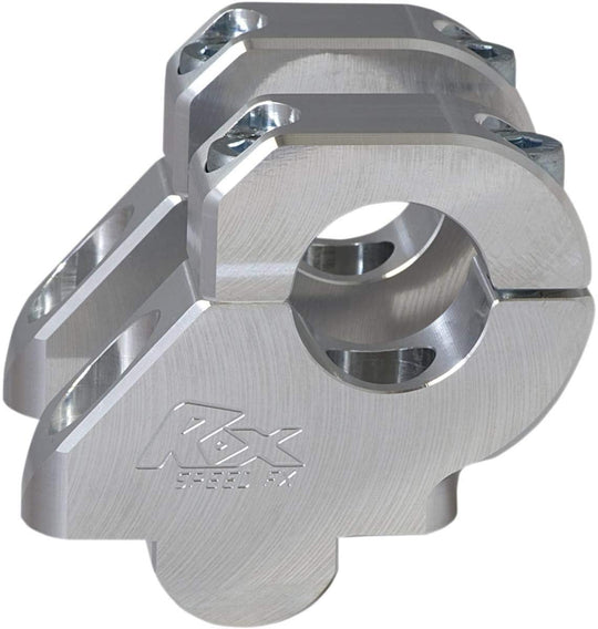 Rox Barback Risers 38mm Rise, 25mm Back, 28mm Handlebar Machine Finish (3R-B17R-15M)