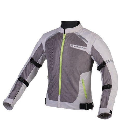 Moto Marshall Valor All Weather Riding Jacket (Grey Neon)