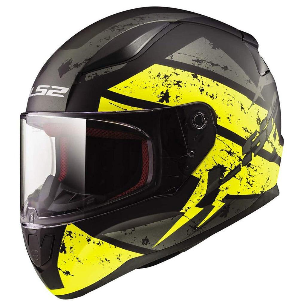 LS2 FF 353 Rapid Dead Bolt Matt Black Yellow Helmet, Full Face Helmets, LS2 Helmets, Moto Central