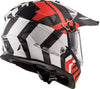 LS2 MX 436 Pioneer Xtreme Matt Black Red Helmet, Full Face Helmets, LS2 Helmets, Moto Central