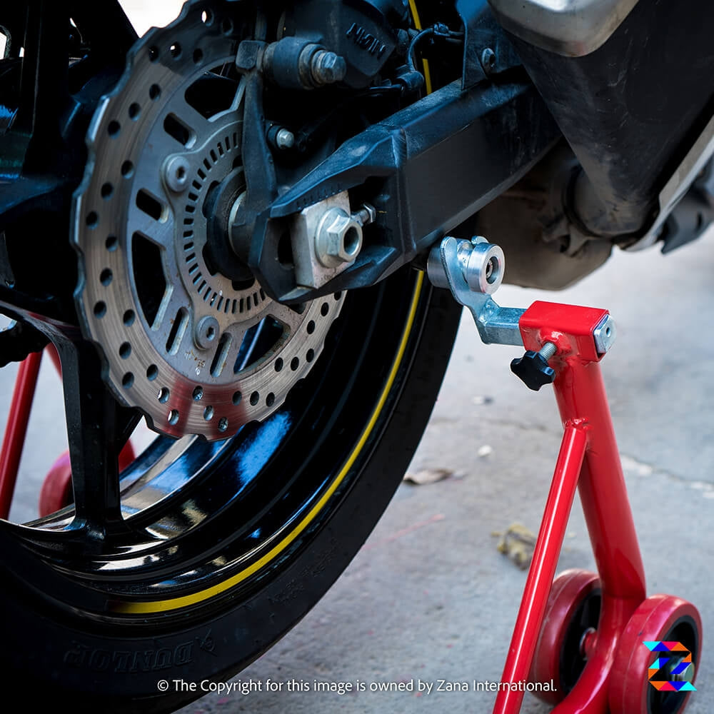 ZANA PADDOCK STAND GLOSSY RED (ZI8131) Moto Central