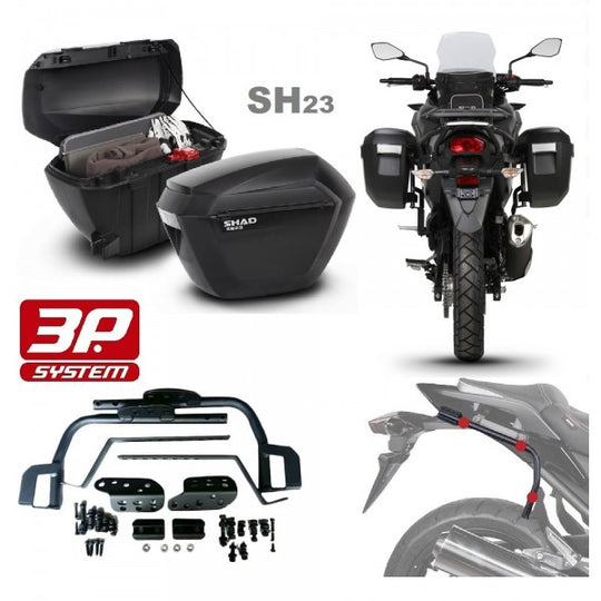 SHAD SH23 Side Panniers + Free Universal 3P kit