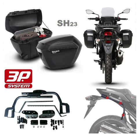 SHAD SH23 Side Panniers + Free Universal 3P kit– Moto Central