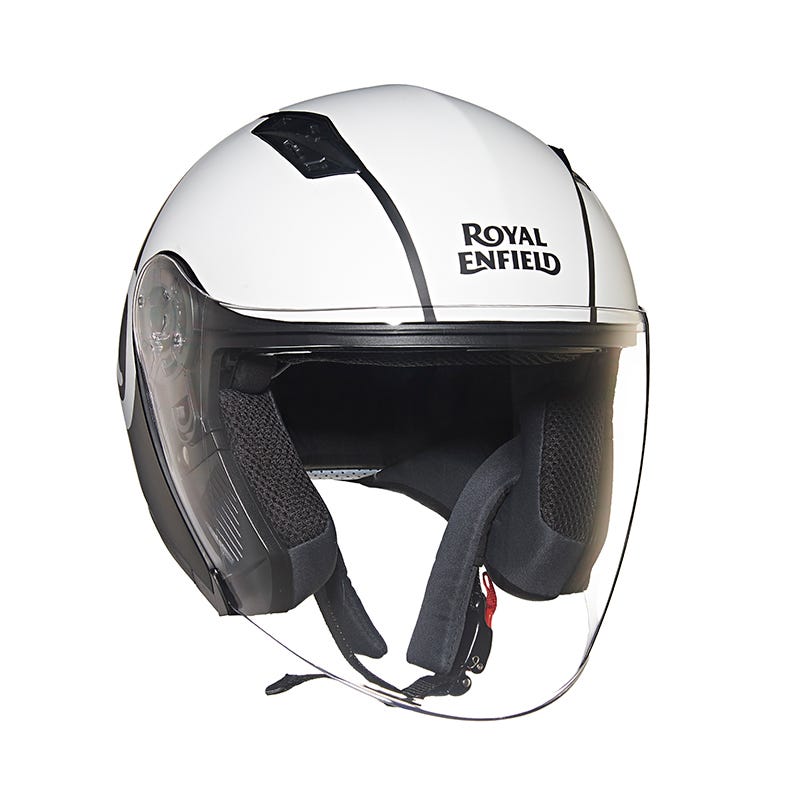 Royal Enfield Lightwing Matt Black White Helmet
