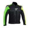 Tarmac One III Level 2 Riding Jacket (Black Green Fluro) + Combo Offer FREE Tarmac Tex Gloves (Green)