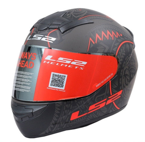 LS2 FF352 Takaroa Matt Black Red Helmet