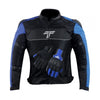 Tarmac One III Level 2 Riding Jacket (Black Sky Blue Royal Blue) + Combo Offer FREE Tarmac Tex Gloves (Black)