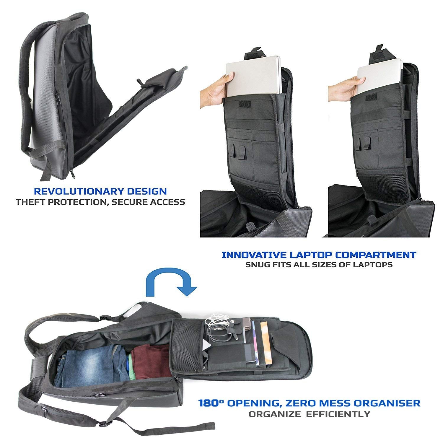 Multifunction Anti theft Laptop Backpack AG 1515  Bagpacks