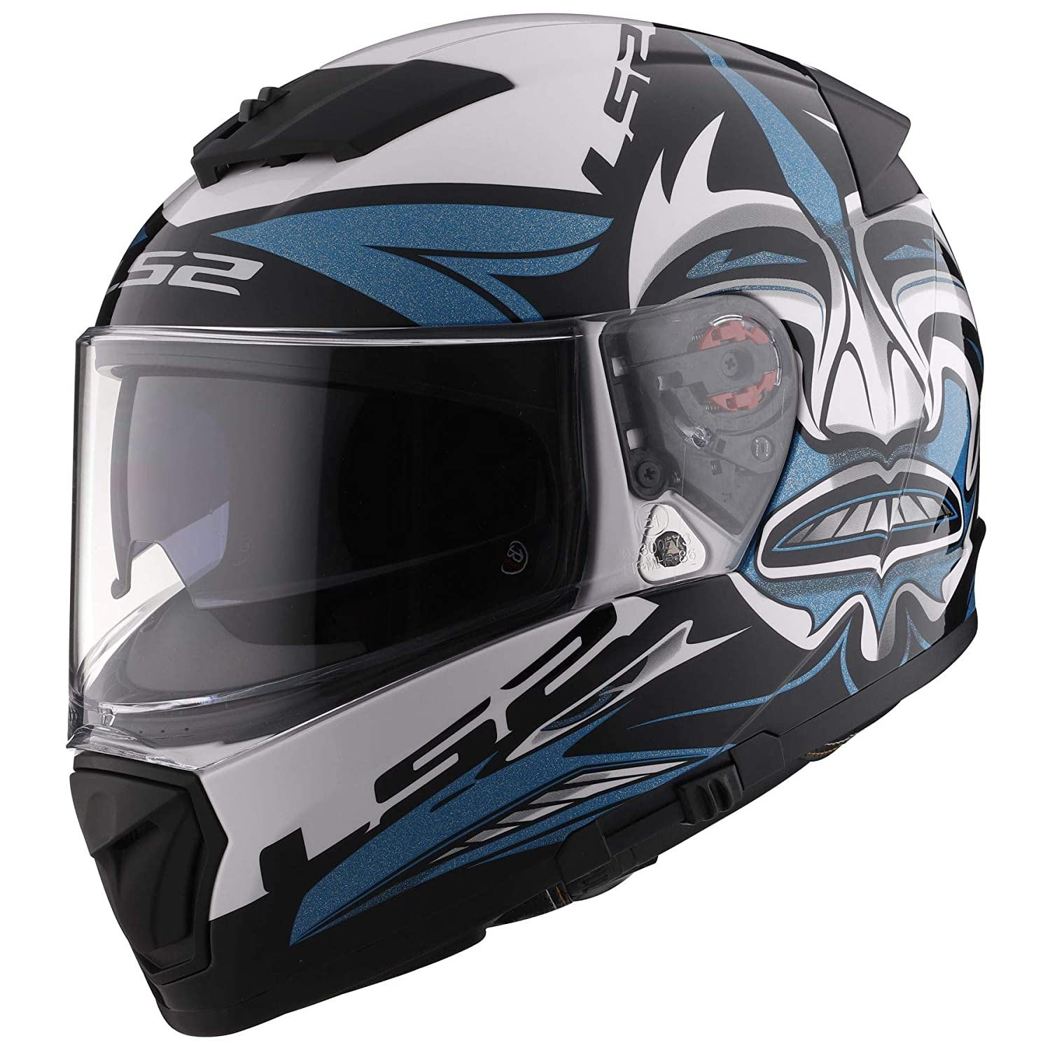 ls2 ff390 breaker helmet LS2 FF390 BREAKER DARK STAR Glossy Blue White Helmet– Moto Central