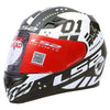 LS2 FF 391 Tokyo Matt Black White Helmet, Full Face Helmets, LS2 Helmets, Moto Central