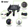 BOBO Jaw-Grip Bike Phone Holder (with fast USB QC3.0 charger) Motorcycle Mobile Mount