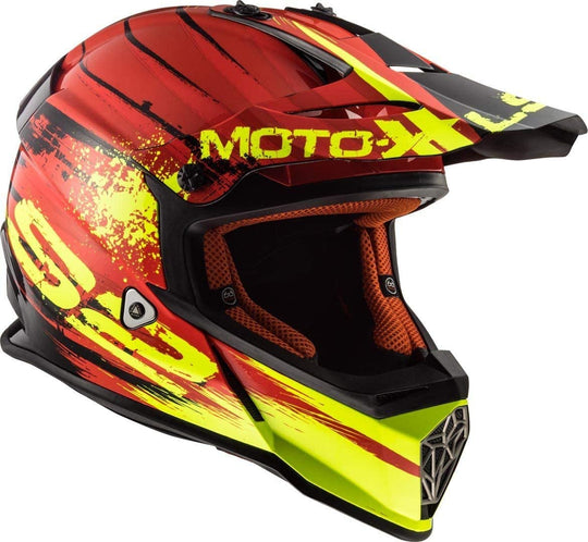 LS2 MX437 Fast Gator Red Matt Helmet