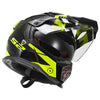 LS2 MX 436 Pioneer Trigger Matt Black Yellow Helmet, Full Face Helmets, LS2 Helmets, Moto Central