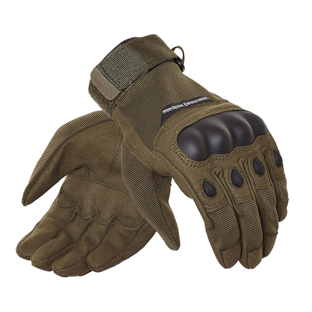 Royal Enfield Military Riding Gloves (Olive)