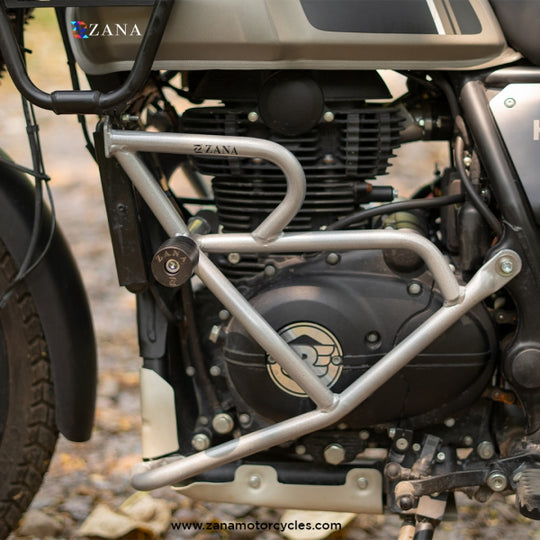 ZANA CRASH GUARD WITH SLIDER SILVER HIMALAYAN BS6 (2021-22) (ZI-8148)