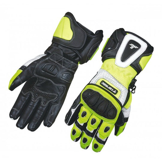 Tarmac Rapid Riding Gloves (Black White Fluro Yellow)