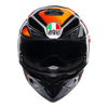 AGV K3-SV Liquefy Black Orange Helmet, Full Face Helmets, AGV, Moto Central