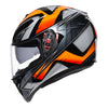 AGV K3-SV Liquefy Black Orange Helmet, Full Face Helmets, AGV, Moto Central